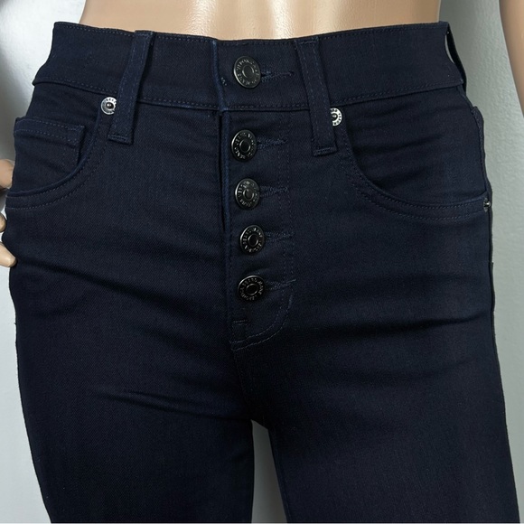 NEW VERONICA BEARD HIGH-WAISTED BUTTON FLY SKINNY JEANS - Picture 3 of 8